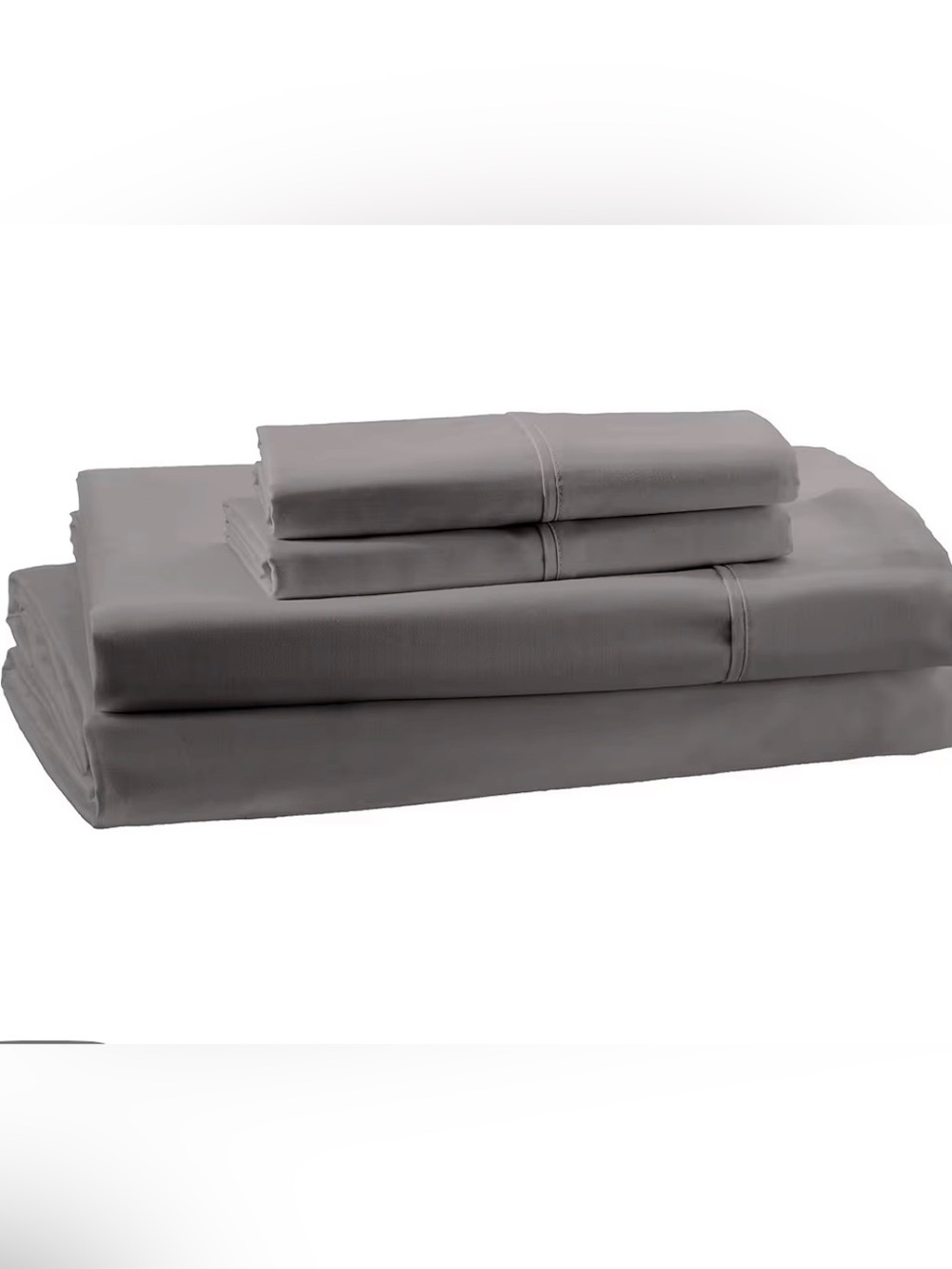 Dark Gray Home Bedding Sheet Set - Neutral Solid Bed Sheets
